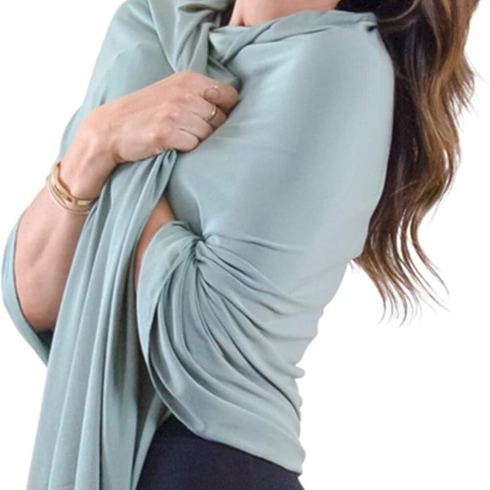 Travel Shawl Wraps for Women - 68x35in Wrap. Lightweight Pashmina, Airplane Trav
